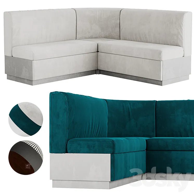 Restaurant Sofa | Modular 3DSMAX Model