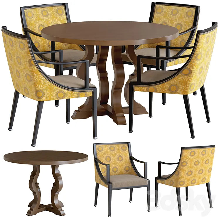 Revelation Dining Table 8160-DT 3DSMAX Model