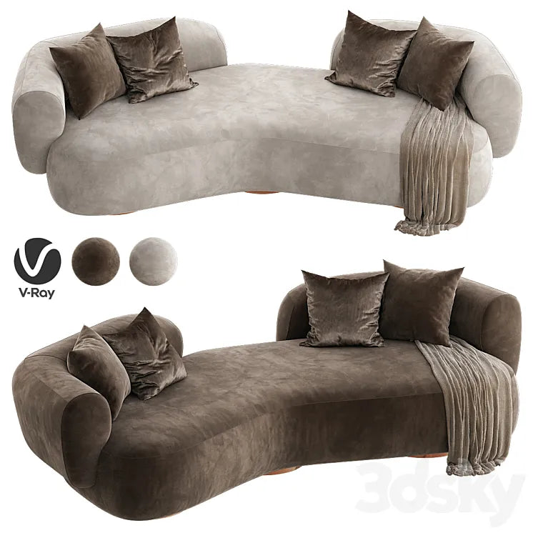 REVERB OKHA Sofa 3DSMAX Model