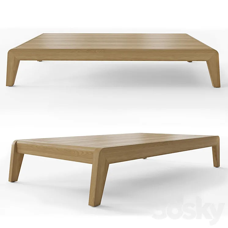 Rh Avila Teak Coffee Table 66 3DSMAX Model