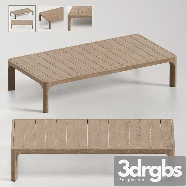 Rh Malta Teak Coffee Table 3D Model Free