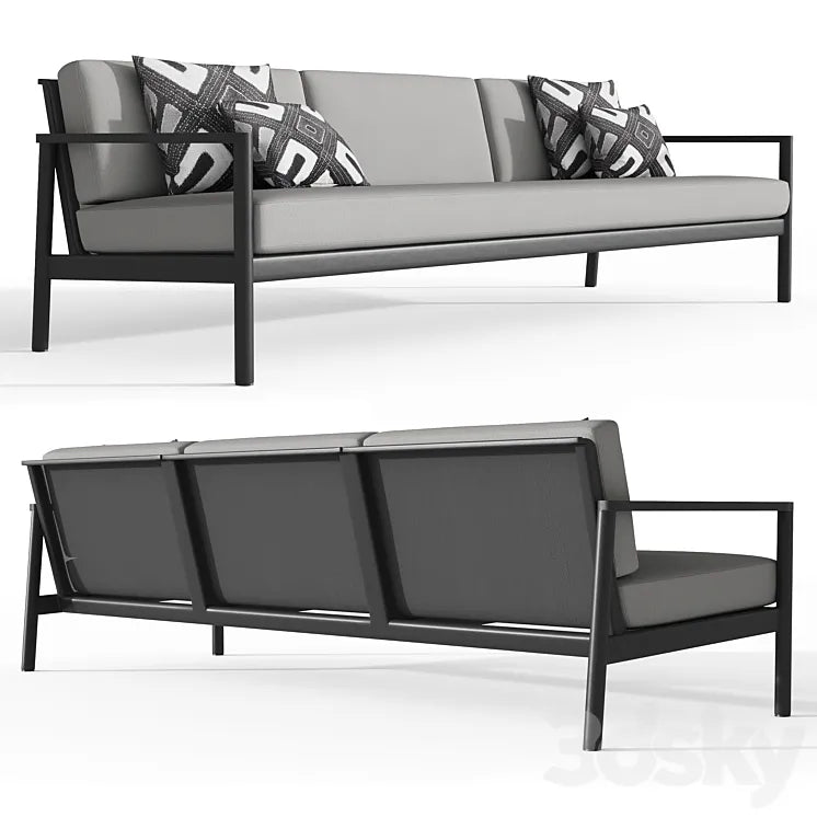 RH MARINO ALUMINU SOFA 96 3DSMAX Model
