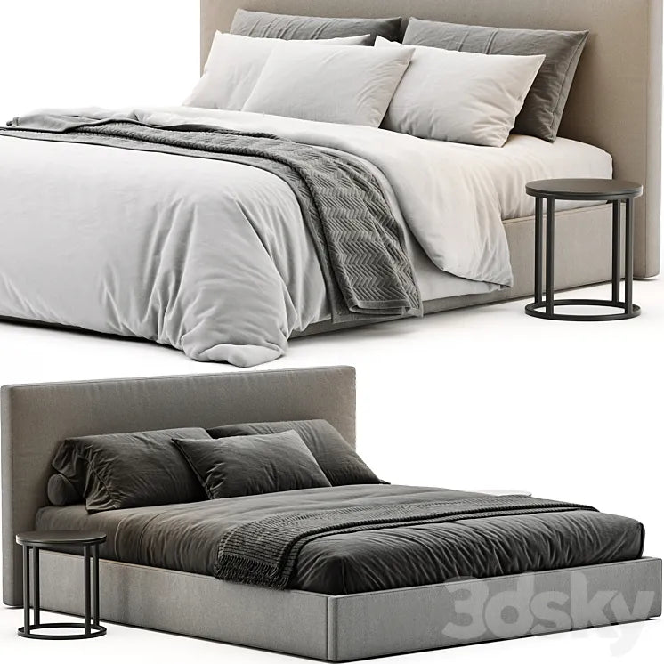 RH Sullivan Fabric Bed 3DSMAX Model