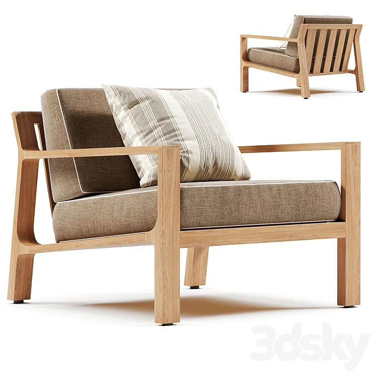 Rhodes Lounge Chair 3DSMAX Model