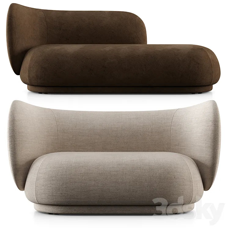 Rico Divan And 2 Seat Sofa By Ferm Living 3DSMAX Model