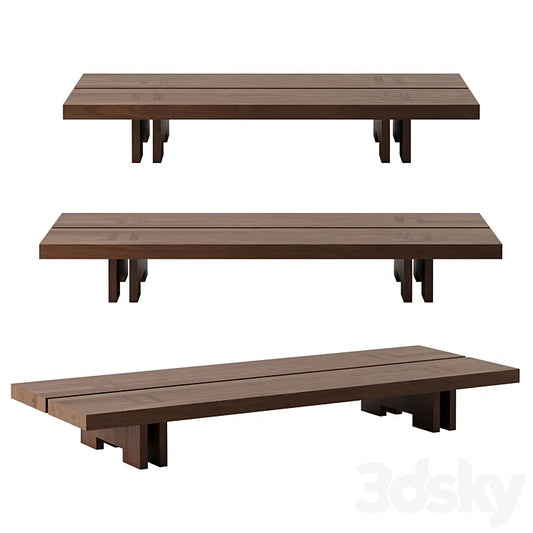 Rift coffee table wood BY ANDY KERSTENS 3DSMAX Model