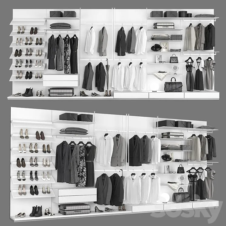 Rimadesio Abacus Walk-in Closet 2 3DSMAX Model