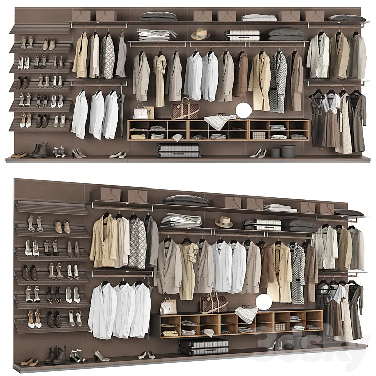 Rimadesio Abacus Walk-in Closet 3 3DSMAX Model