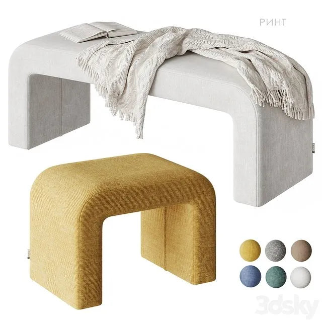 Rint pouf bench divan.ru 3dsMax Model