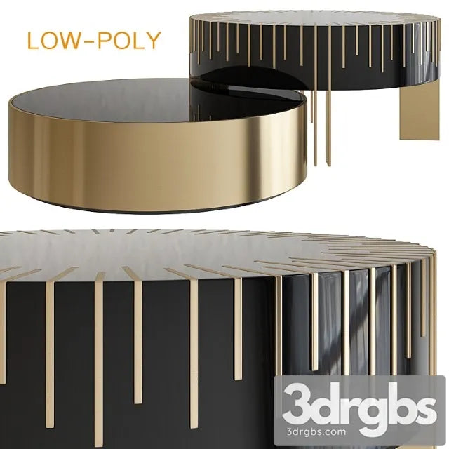 RIVA Luxury Center Table 3D Model Free