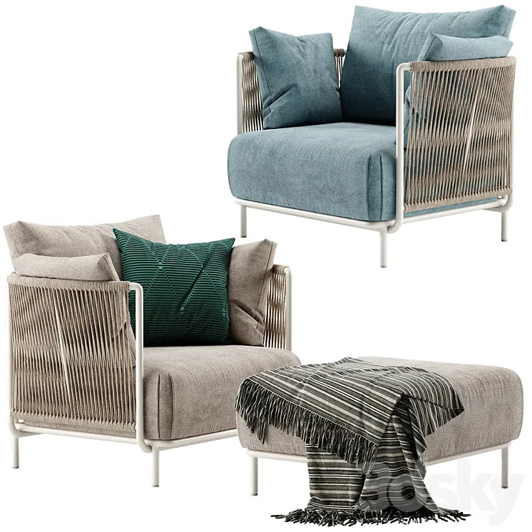 Roberti queen armchair 3DSMAX Model