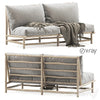 Rock the Kasbah wooden loveseat / Double garden sofa 3DSMAX Model