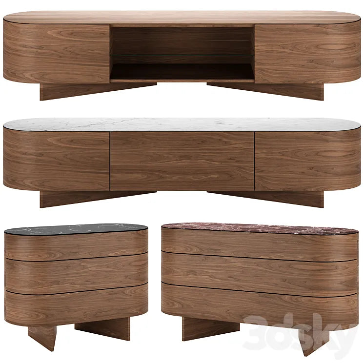 Rondos Sideboards by Cassina 3DSMAX Model