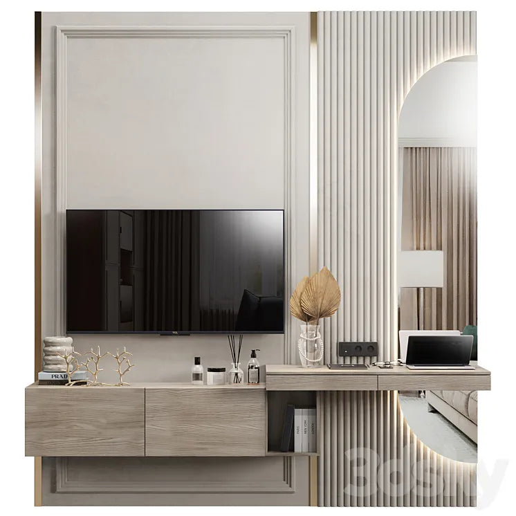 Room tv wall 10 3DSMAX Model