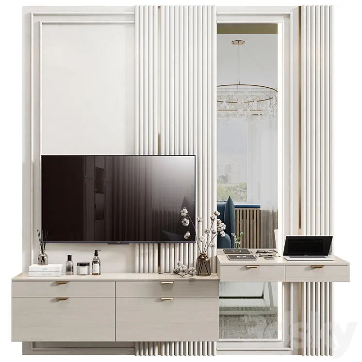 Room tv wall 11 3DSMAX Model