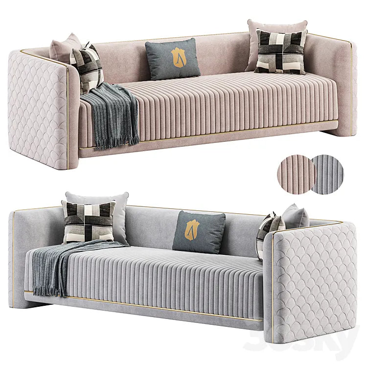 Rose Upholstered Furniture Set by Aracikan 3DSMAX Model