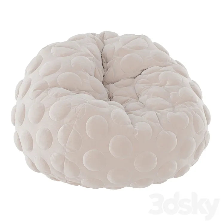Round bean bag 3DSMAX Model