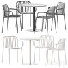 Round Dining Table by Vineko and Metis Line Armchair by TrabA 3DSMAX Model