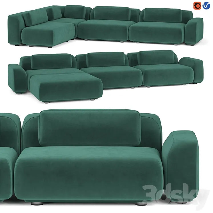Rove Concepts Boden Sofa Sectional 3DSMAX Model