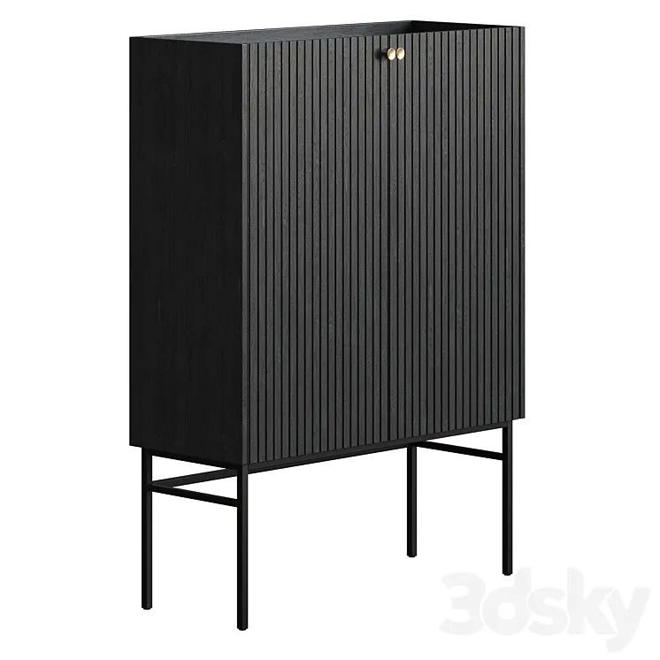 Rowico Home Halifax Cabinet Black 3DSMAX Model