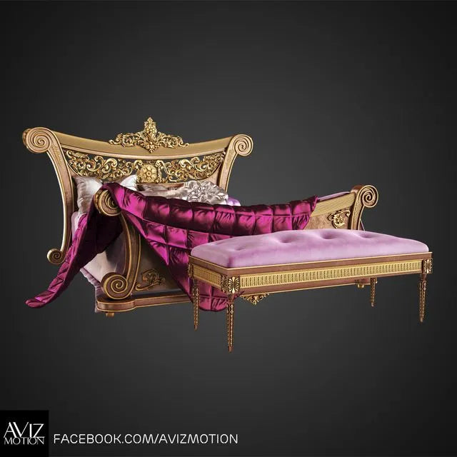 Royal Bed 3dsMax Model