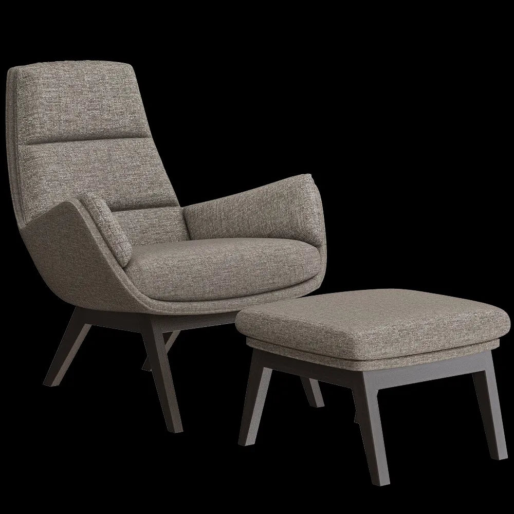 Saiwala - Armchair with foot stool Orhus 3ds Max