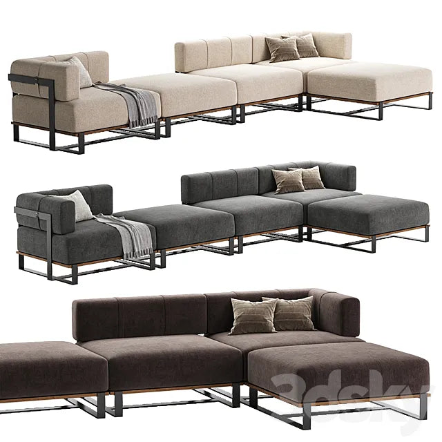 SALIM OUTDOOR SOFA 5 set 3ds Max
