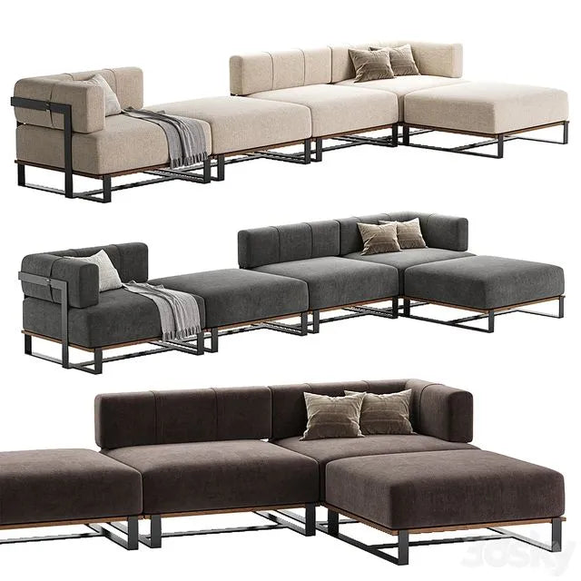 SALIM OUTDOOR SOFA 5 set 3dsMax Model