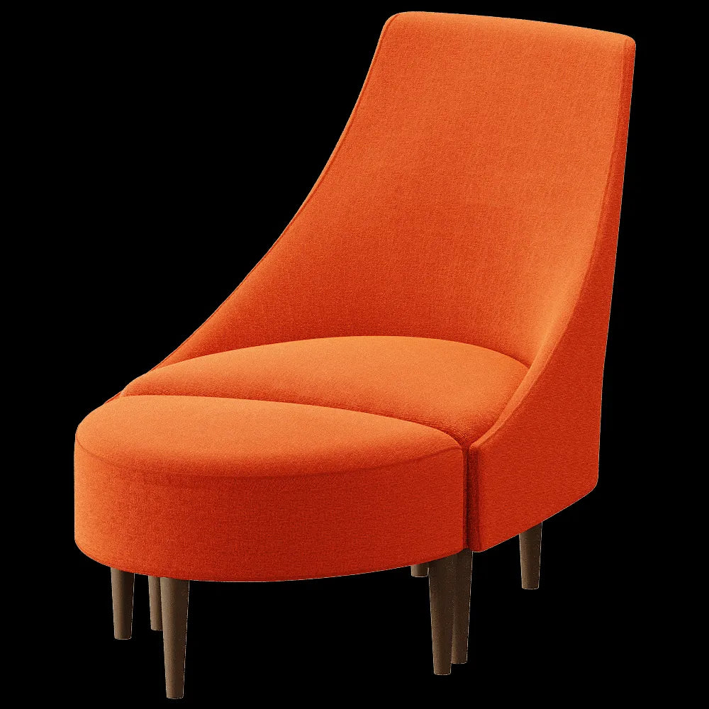 Sancal  - Armchair and footstool Silencio 3ds Max