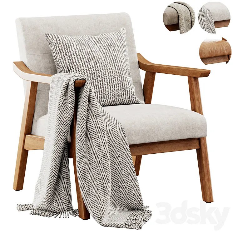 Saul Armchair by Mercury Row 3DSMAX Model