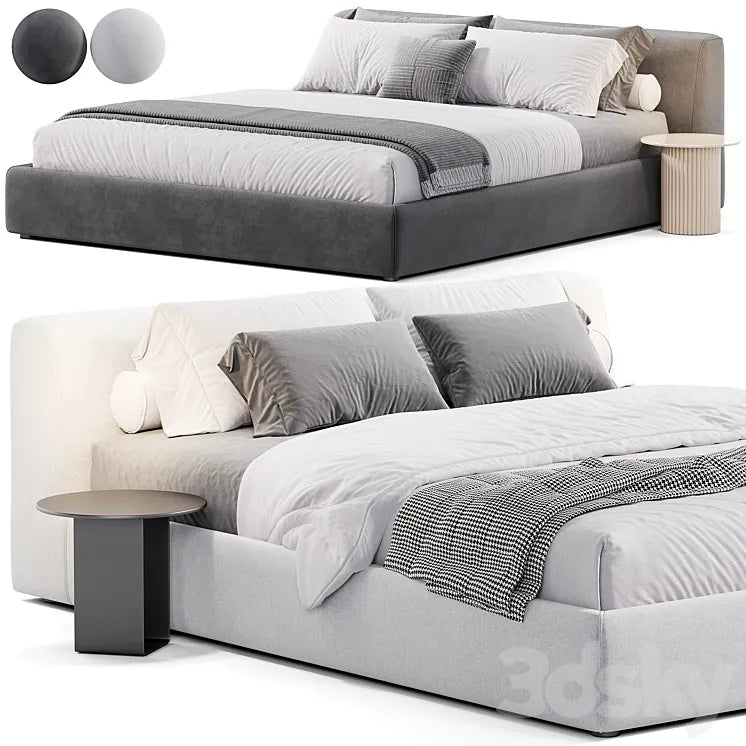 Sava bed by Como Casa 3DSMAX Model