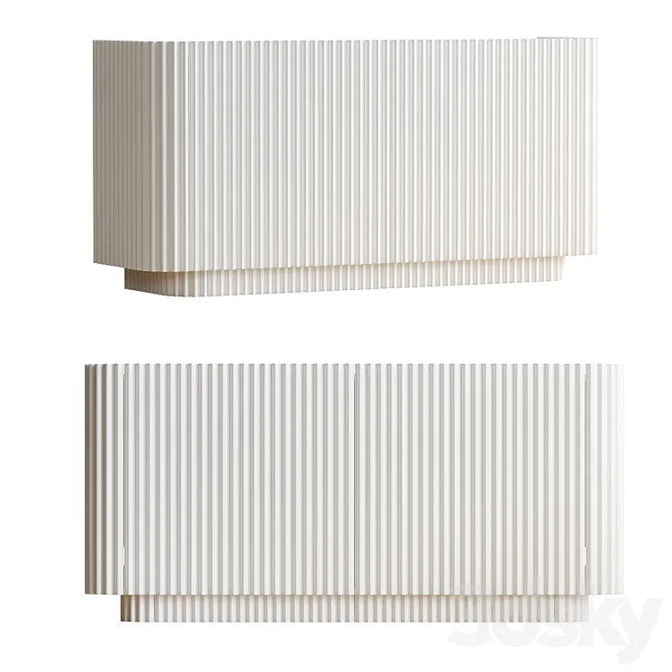 SB2 Truffle White Credenza 3DSMAX Model