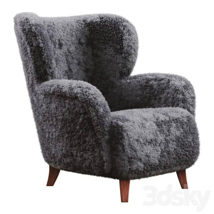Scandinavian vintage armchair 3DSMAX Model