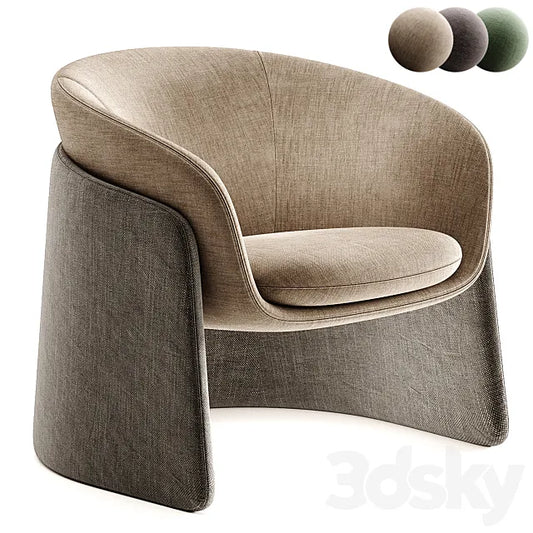 Seba Lounge Chair Davis 3ds Max