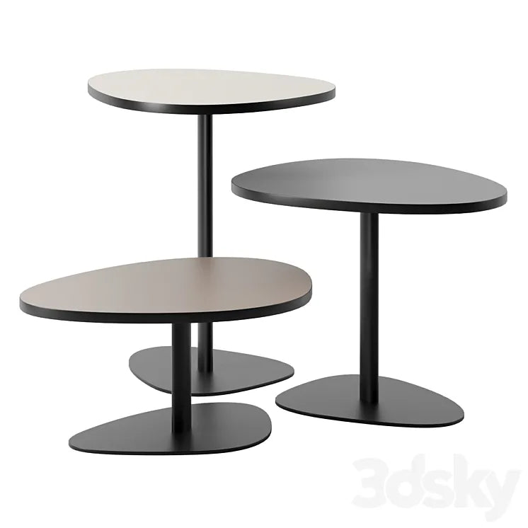 Senses side tables by Bulo 3DSMAX Model
