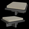 Serax - Bench S coco natural + frame tulipwood stained dark Taka 3ds Max