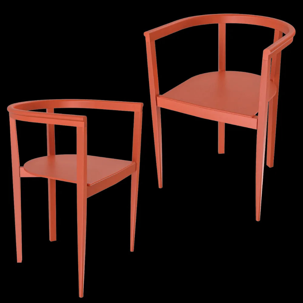 Serax - Chair beech orange Elé 3ds Max