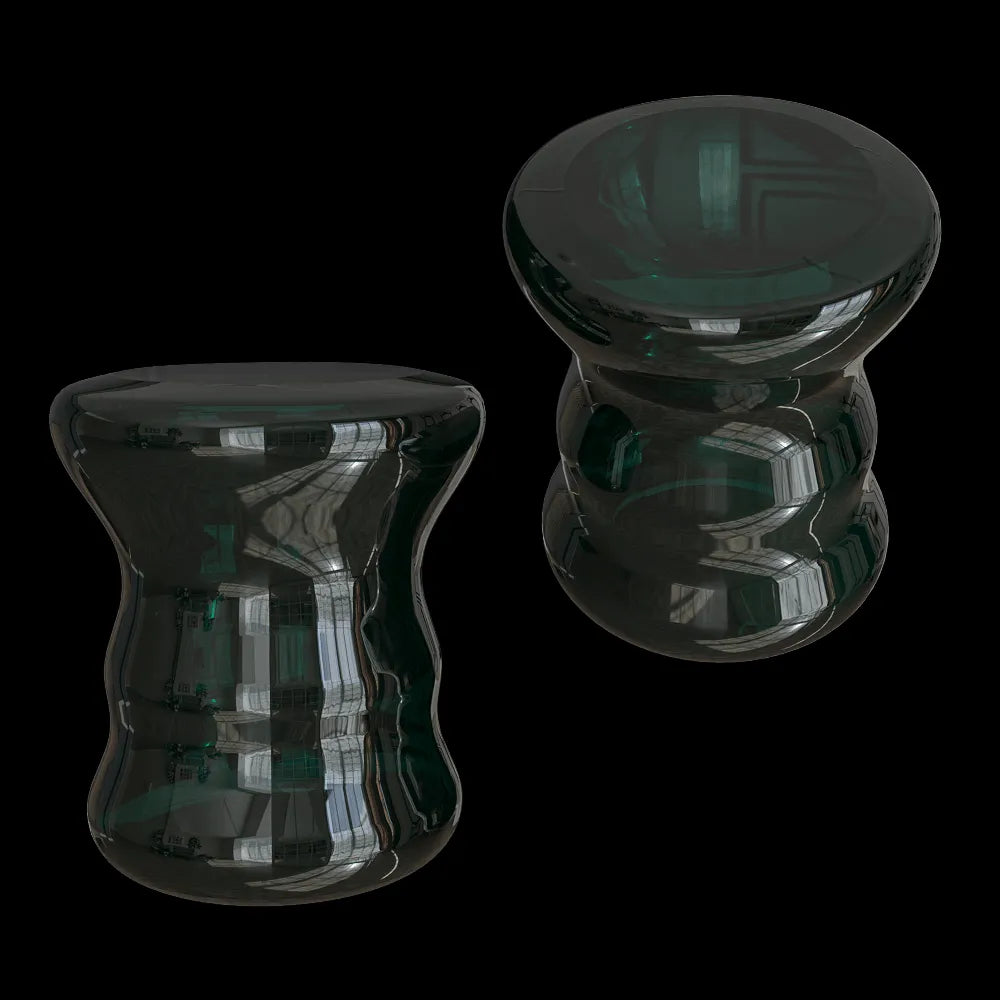 Serax - Stool/side table Organic green Pawn 3ds Max