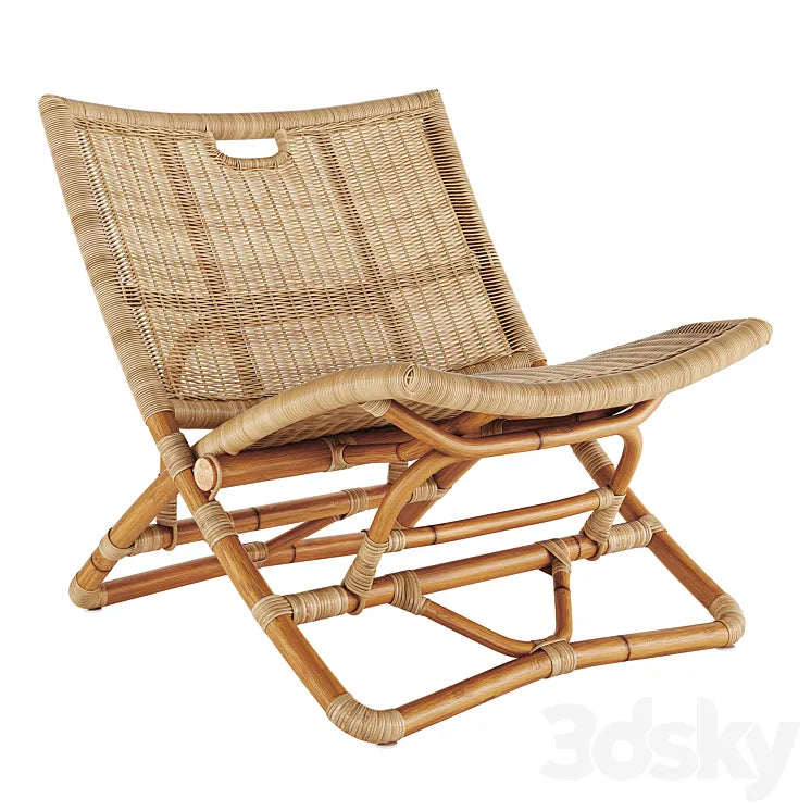 Serena and Lily Palisades Chair Natural 3DSMAX Model