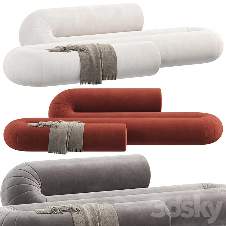 SERPENTINE Sofa by DANTE - Goods And Bads 3DSMAX Model