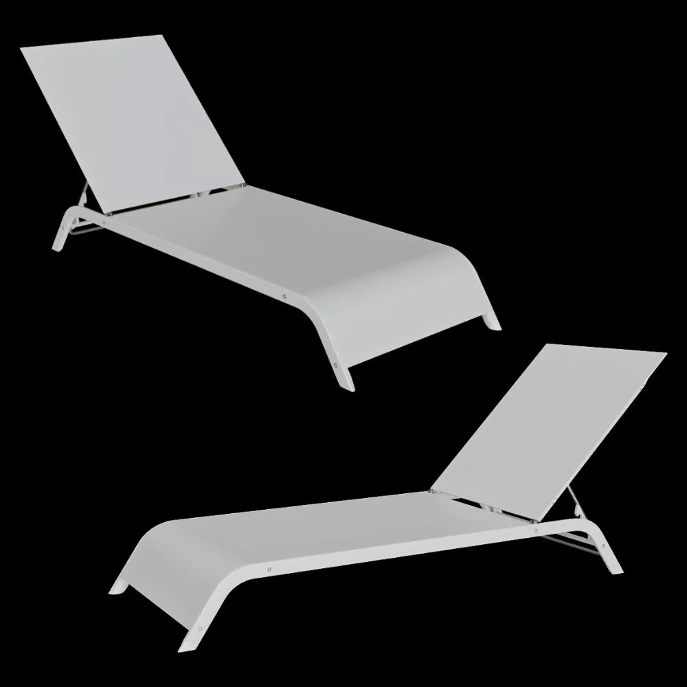 Serralunga - Sunbed Lazy Lettino Set of 2 3ds Max