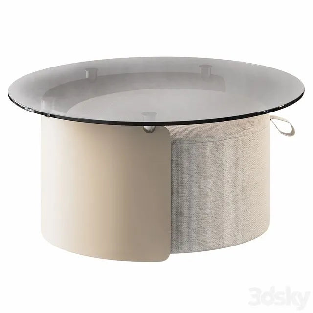 Set coffee table and pouf Dogli from LA REDOUTE INTERIEURS 3dsMax Model