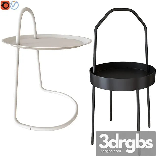 Set Coffee Table Ikea 001 3D Model Free