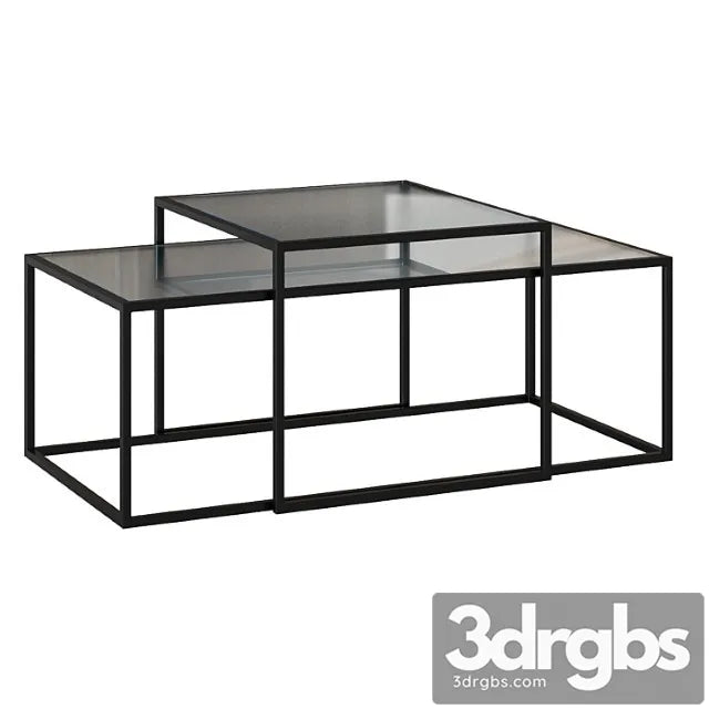 Set Of 2 Akemi Coffee Table 3D Model Free