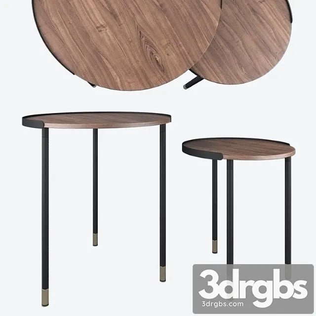 Set of 2 tables aliner cc0756m46 la forma 2 3D Model Free