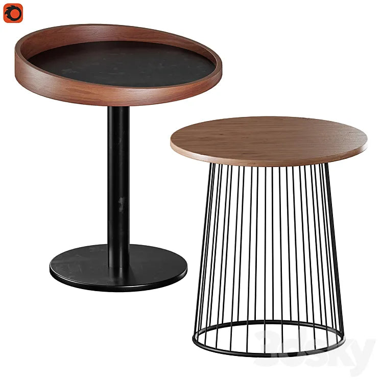 Set of coffee tables 3DSMAX Model