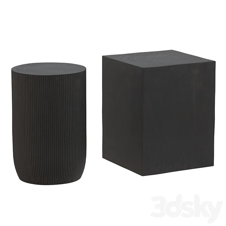 Set of coffee tables Dome deco FU9-W2/FU9-W1 3DSMAX Model