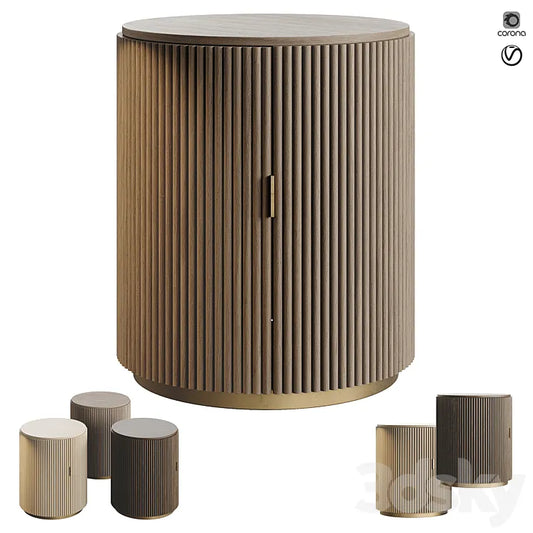 Shake Design Hege 5 Bedside Table 3DSMAX Model