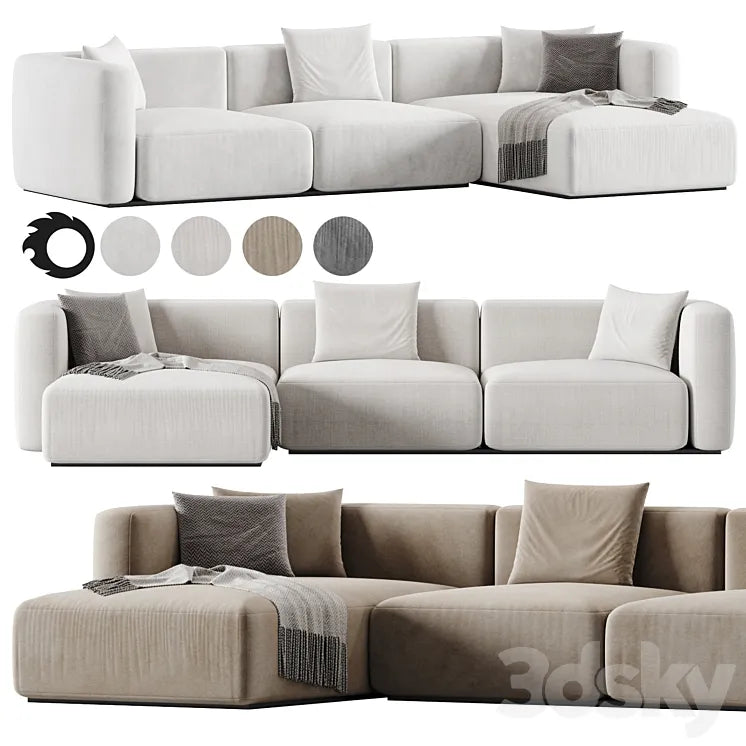 Shanghai Sofa 1 By Poliform 3DSMAX Model