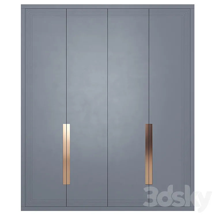 Shkafulkin Wardrobe Zakaz Silver 3DSMAX Model